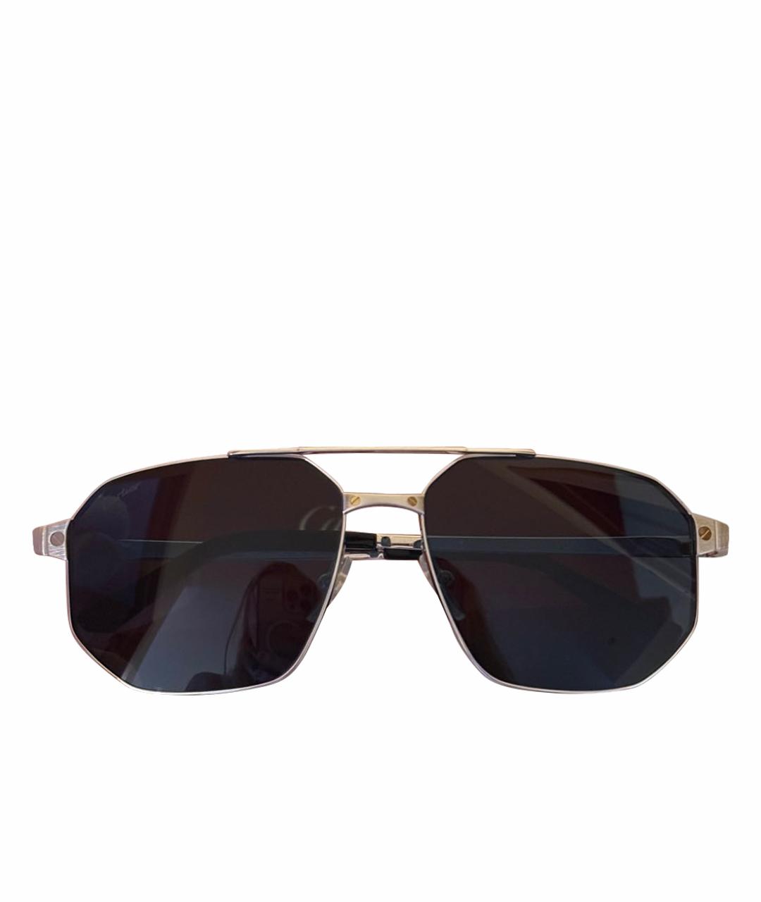 CARTIER Синие металлические солнцезащитные очки, фото 1