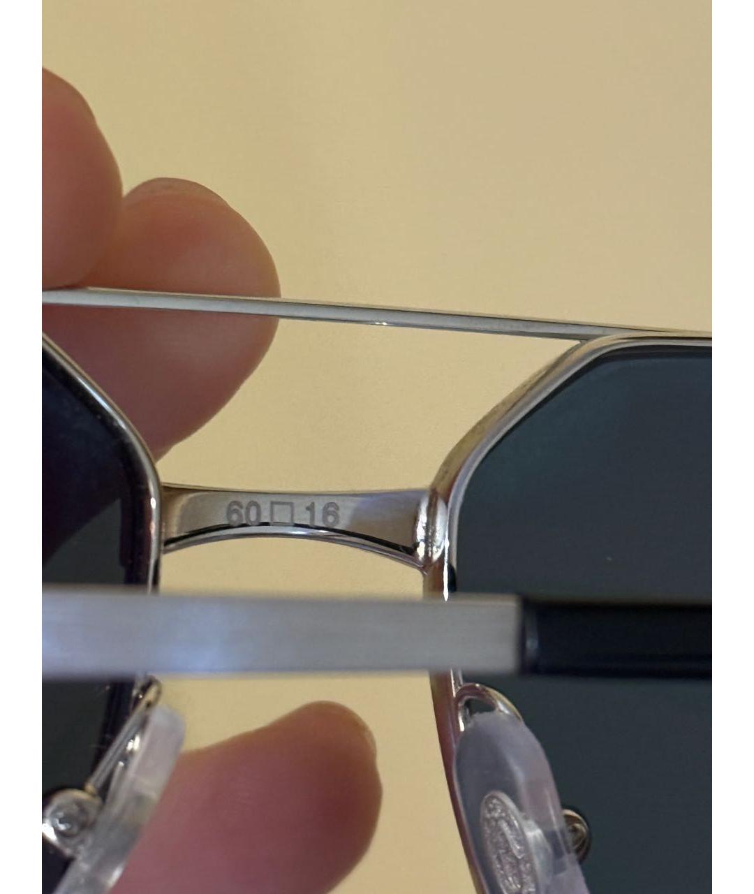 CARTIER Синие металлические солнцезащитные очки, фото 3