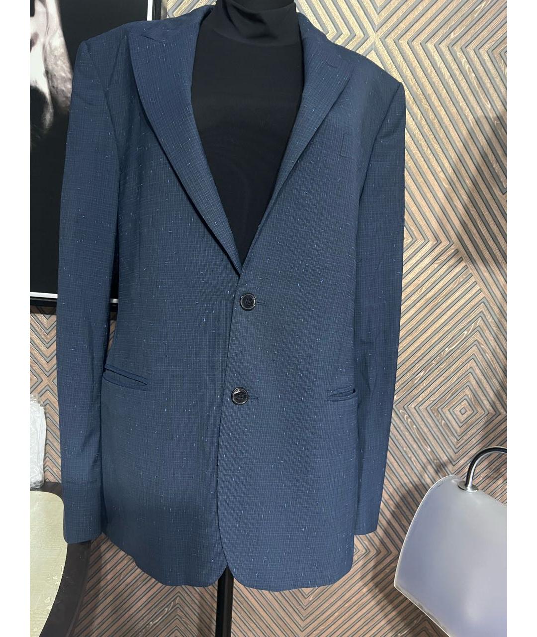 VERSACE COLLECTION Темно-синий жакет/пиджак, фото 8