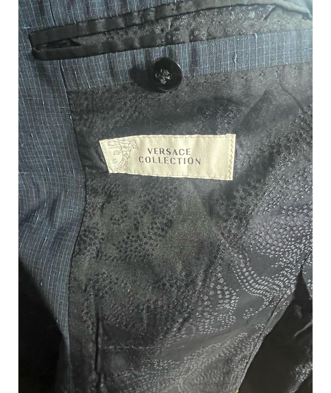 VERSACE COLLECTION Темно-синий жакет/пиджак, фото 6