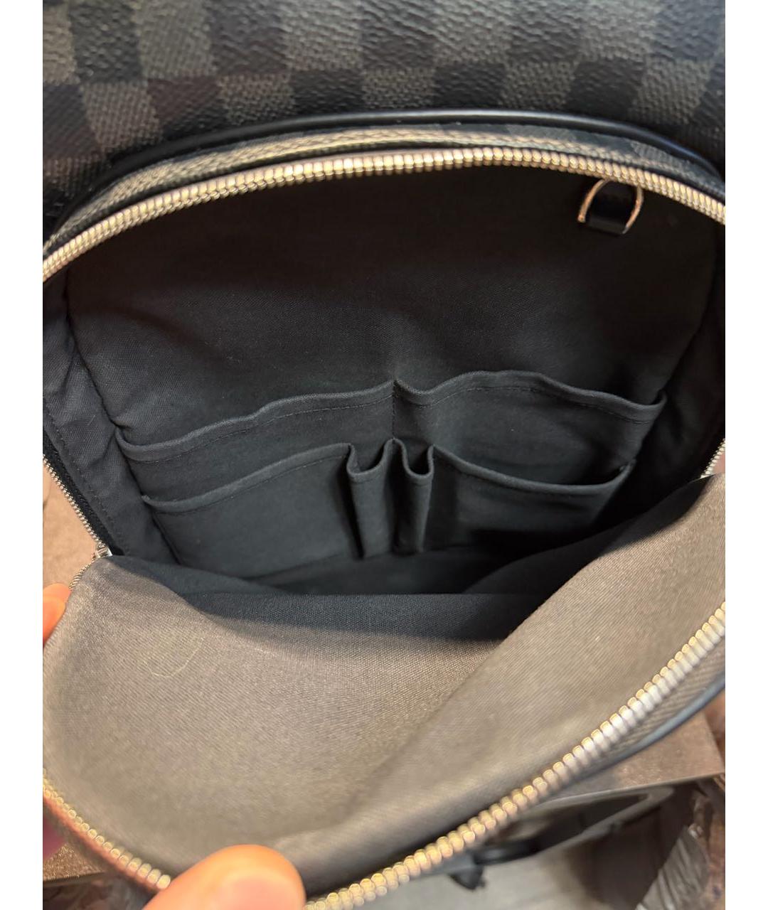 LOUIS VUITTON Антрацитовый рюкзак, фото 5