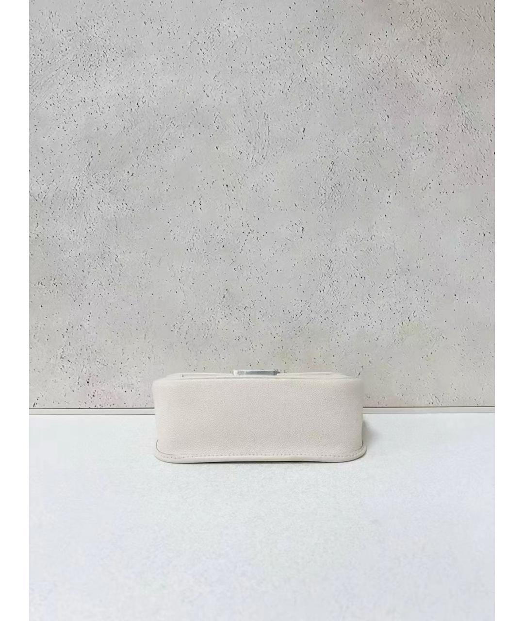 LOUIS VUITTON Бежевая кожаная сумка через плечо, фото 5