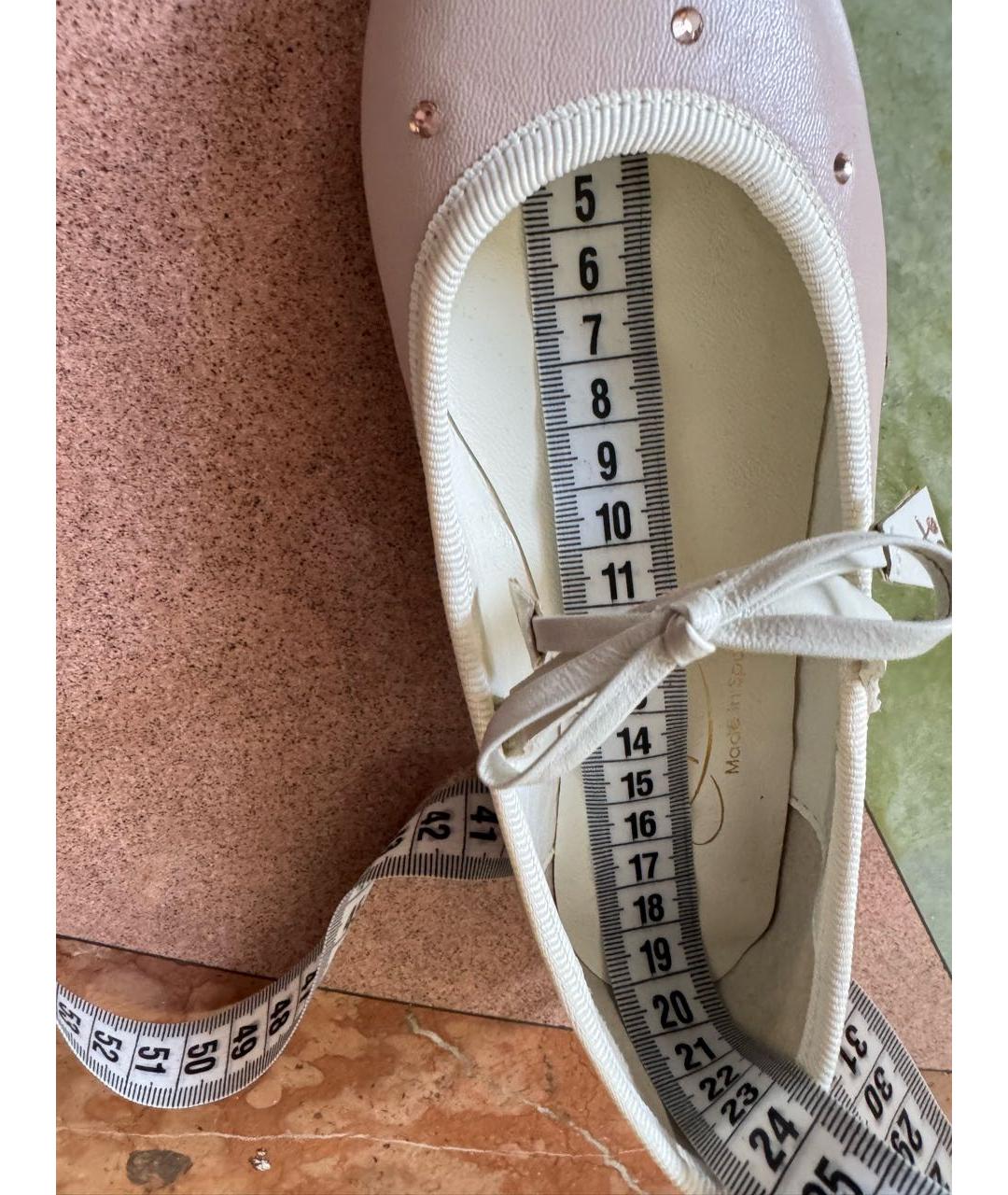 BONPOINT Розовые кожаные балетки, фото 7