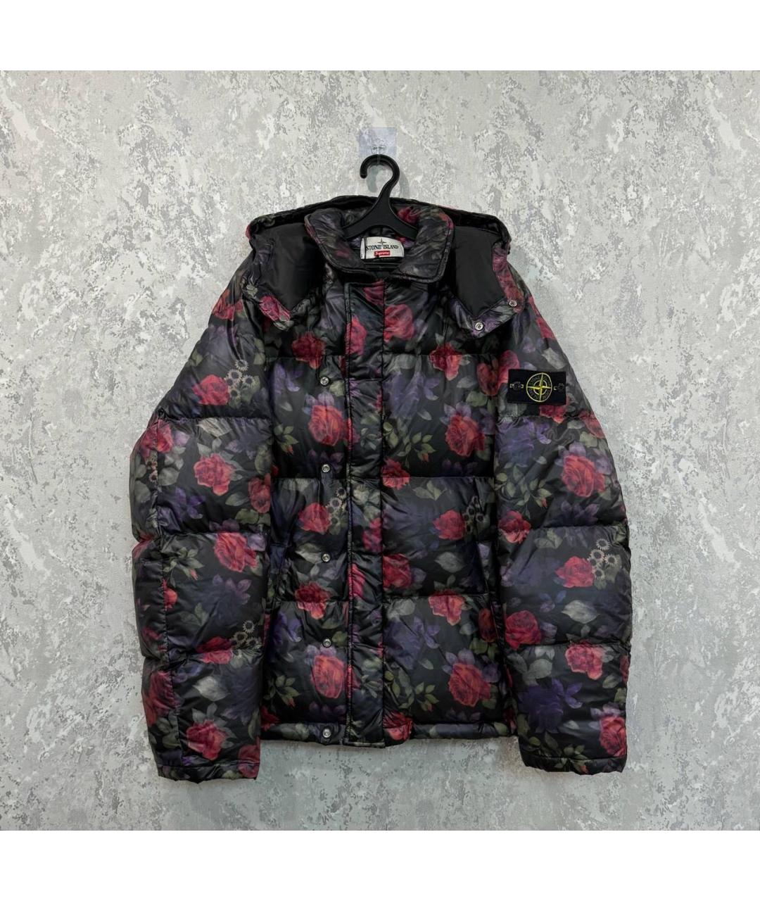 STONE ISLAND Черный пуховик, фото 7