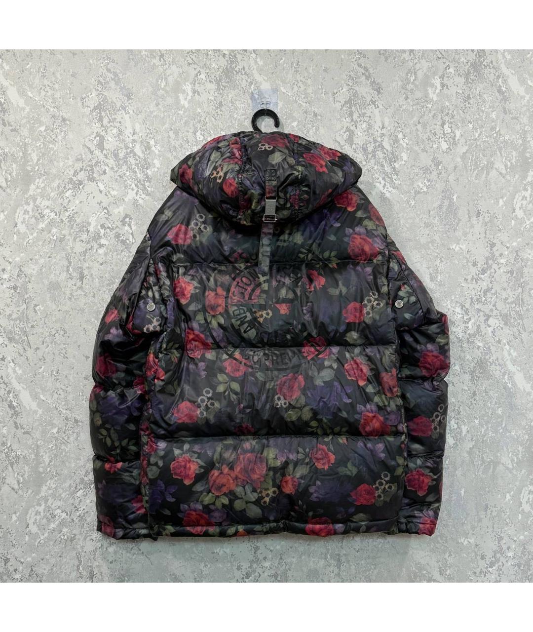 STONE ISLAND Черный пуховик, фото 2