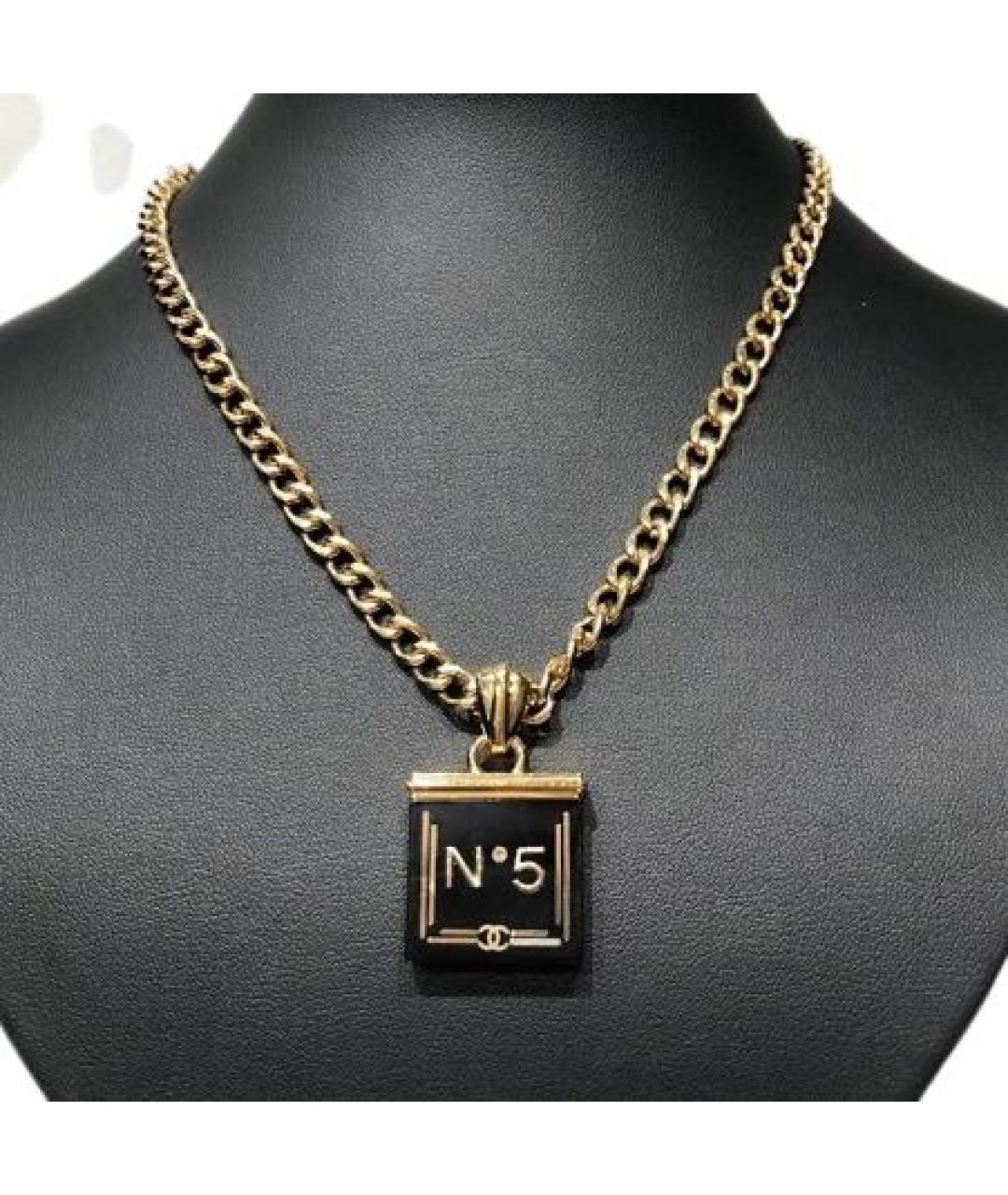 CHANEL Черная металлическая подвеска, фото 4