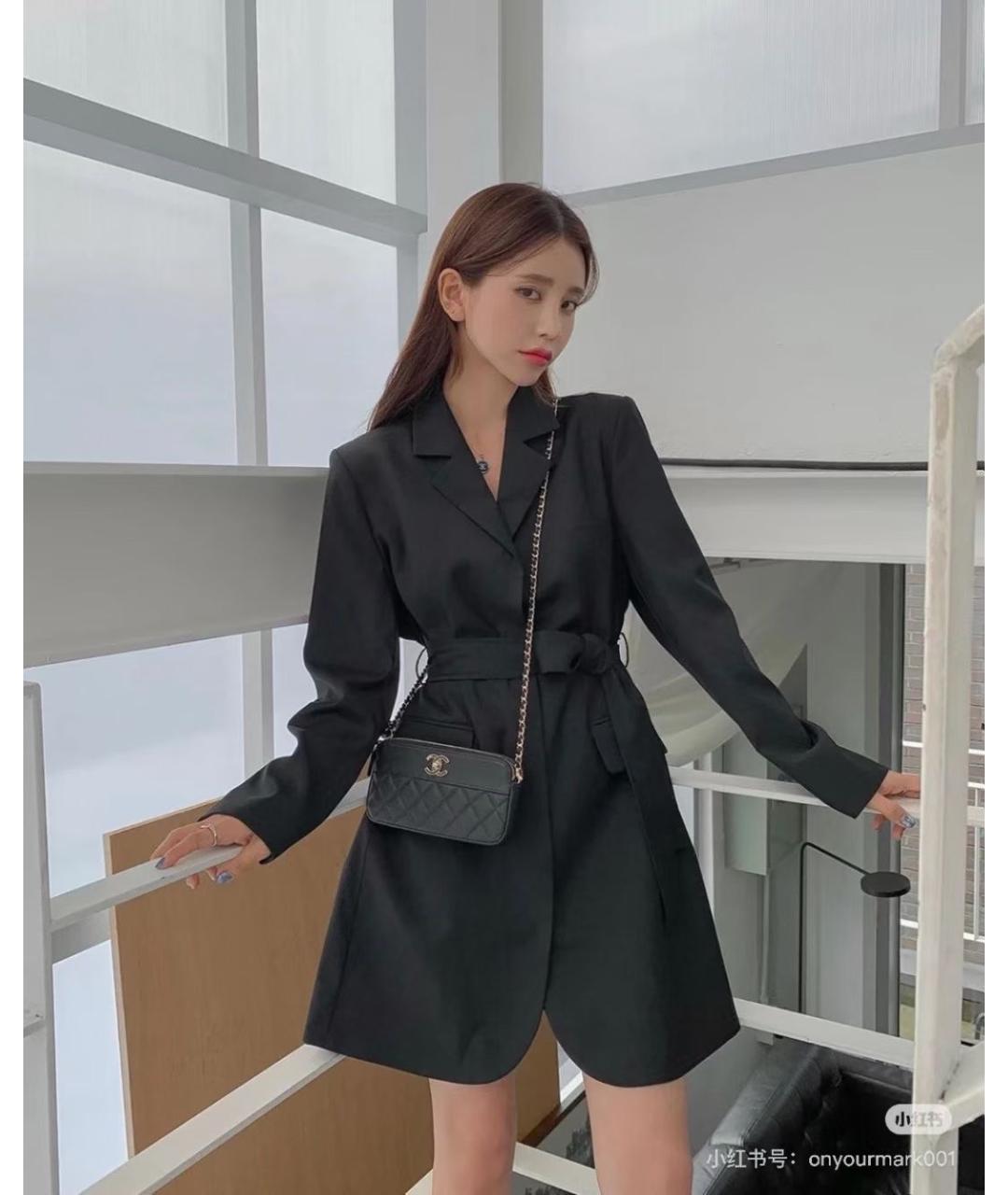 CHANEL Черная кожаная сумка через плечо, фото 6