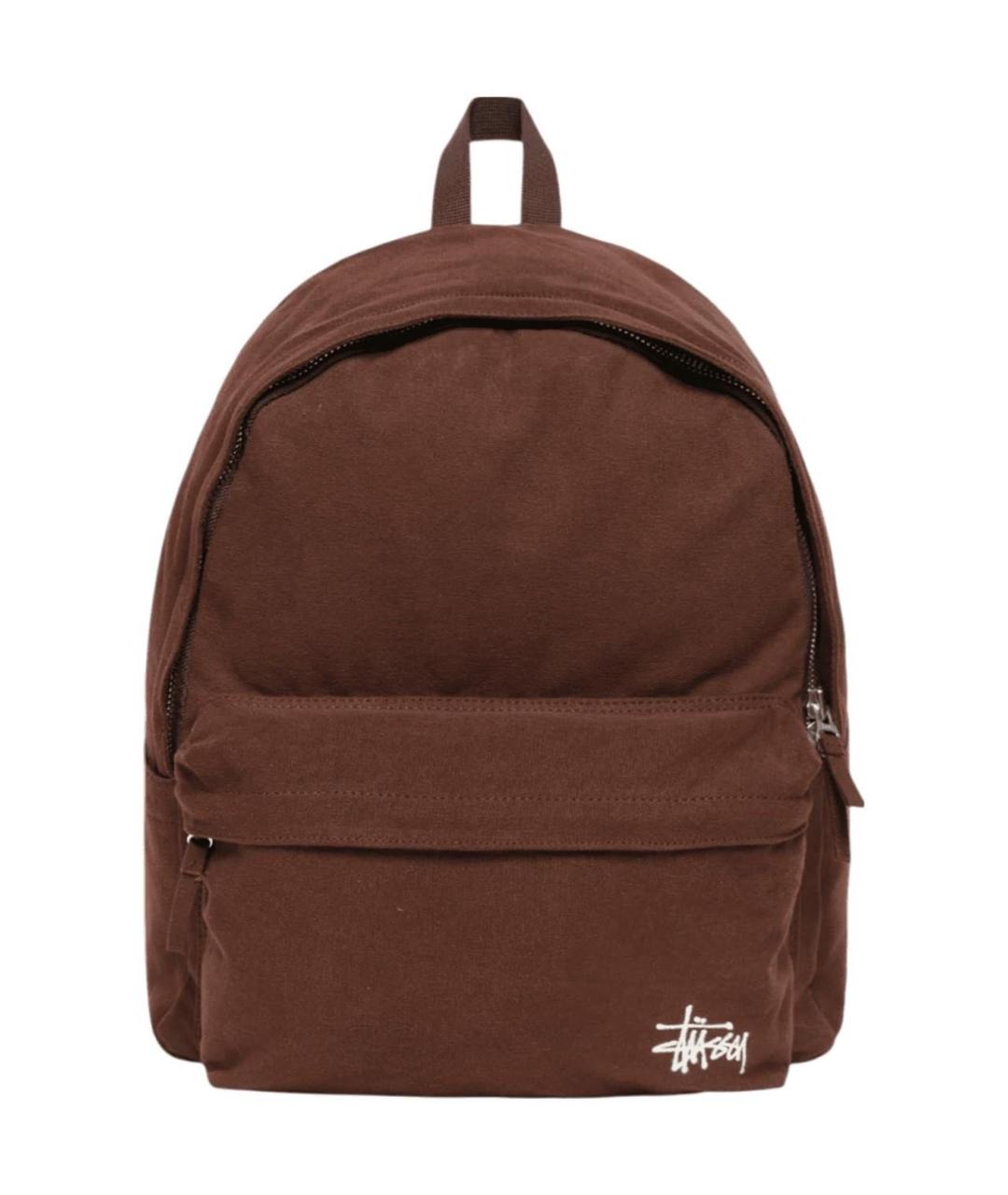 STUSSY Коричневый тканевый рюкзак, фото 1