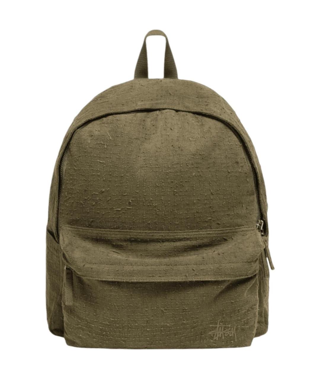 STUSSY Хаки тканевый рюкзак, фото 1