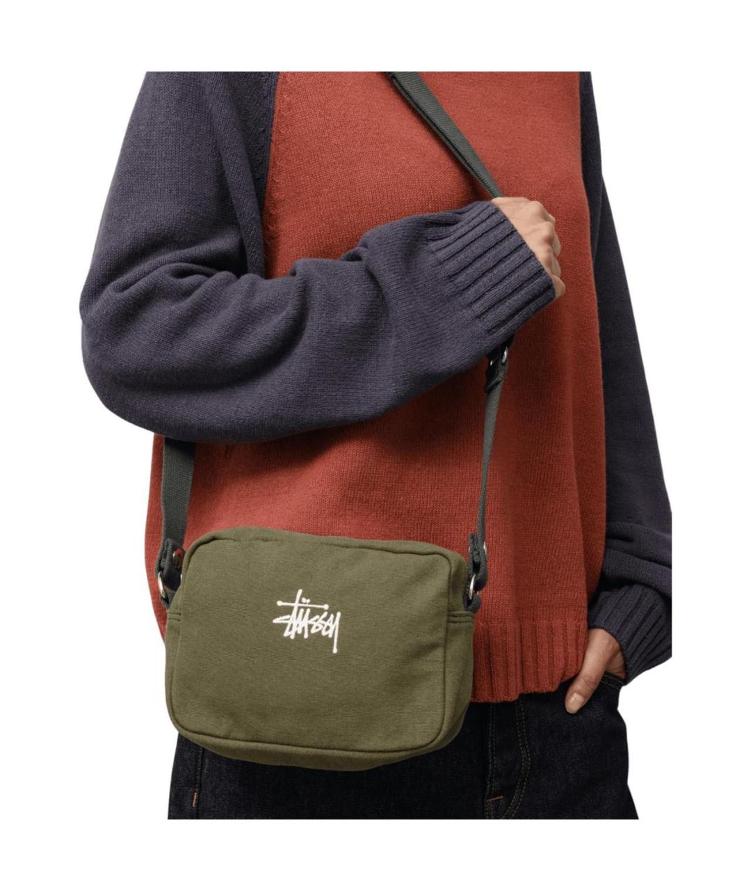 STUSSY Хаки барсетка, фото 3