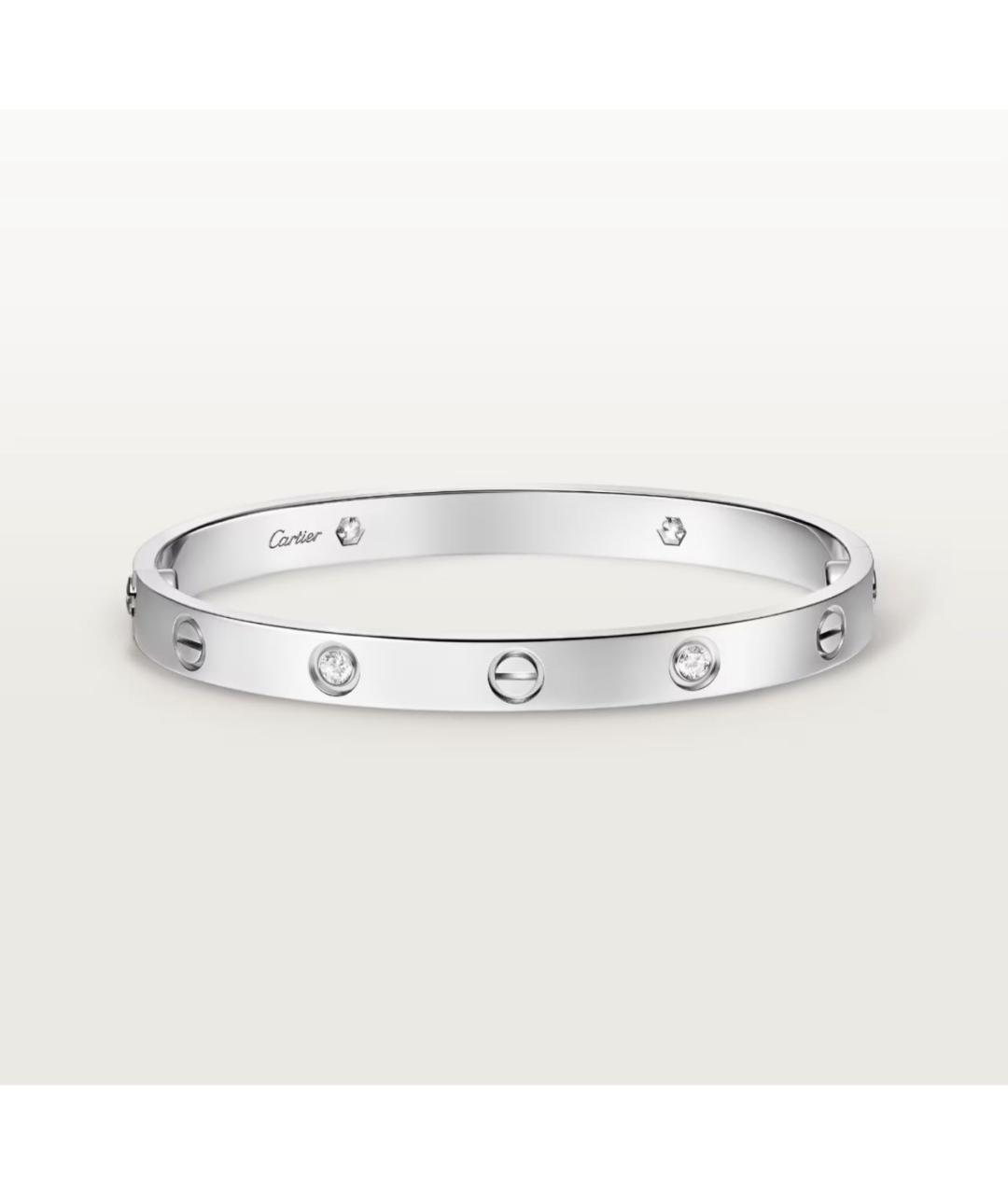 CARTIER Серебрянный браслет из белого золота, фото 7