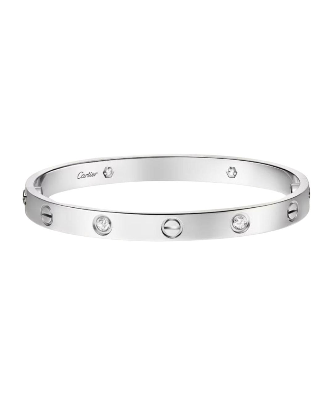 CARTIER Серебрянный браслет из белого золота, фото 1