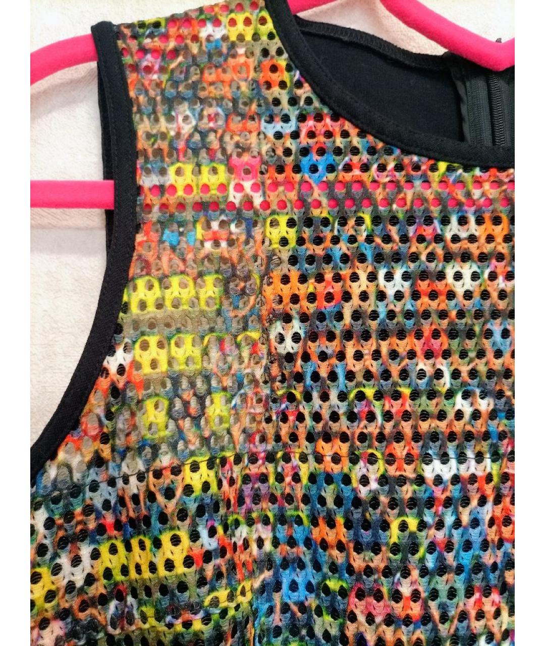 AKRIS Мульти вискозное коктейльное платье, фото 4