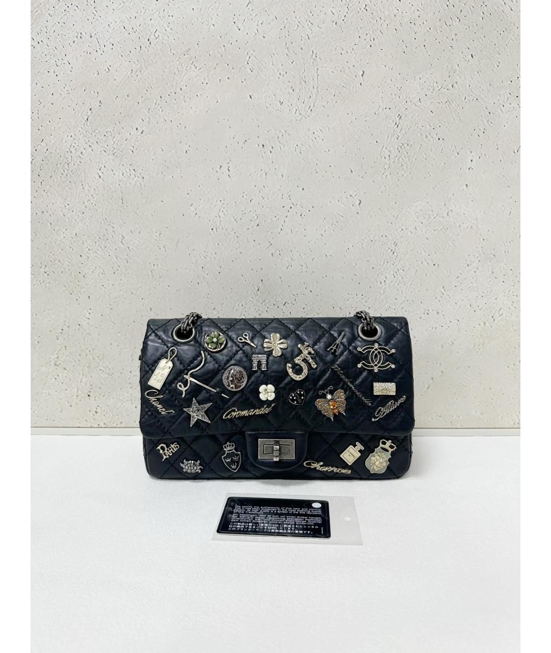 CHANEL Черная кожаная сумка через плечо, фото 7