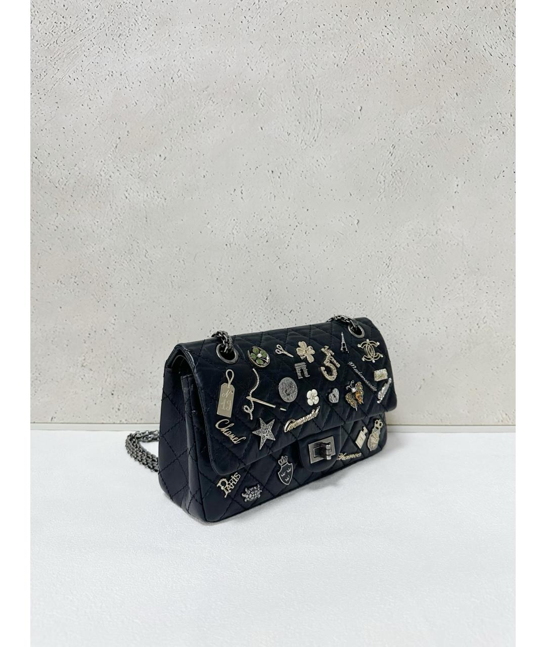 CHANEL Черная кожаная сумка через плечо, фото 4