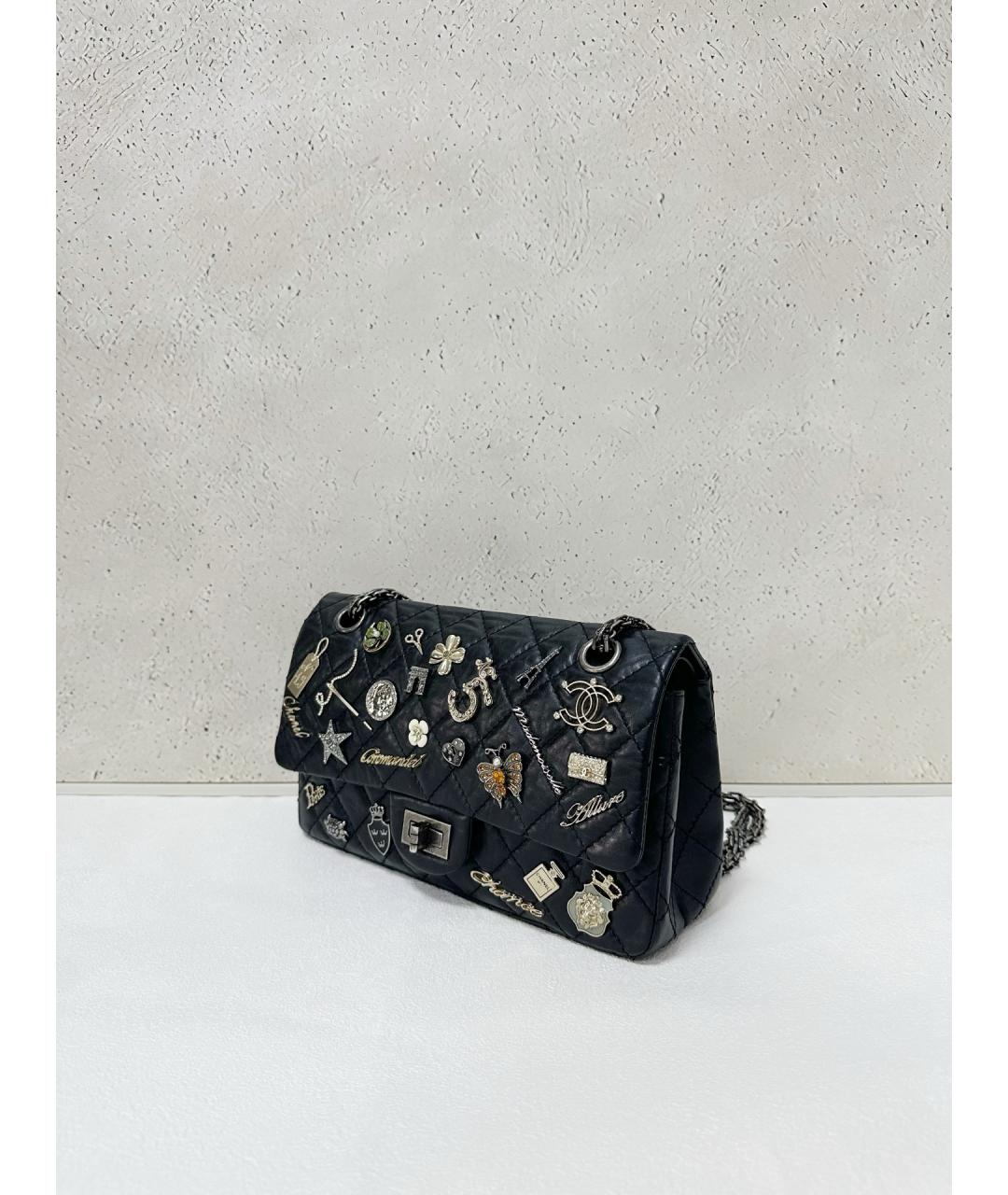 CHANEL Черная кожаная сумка через плечо, фото 3