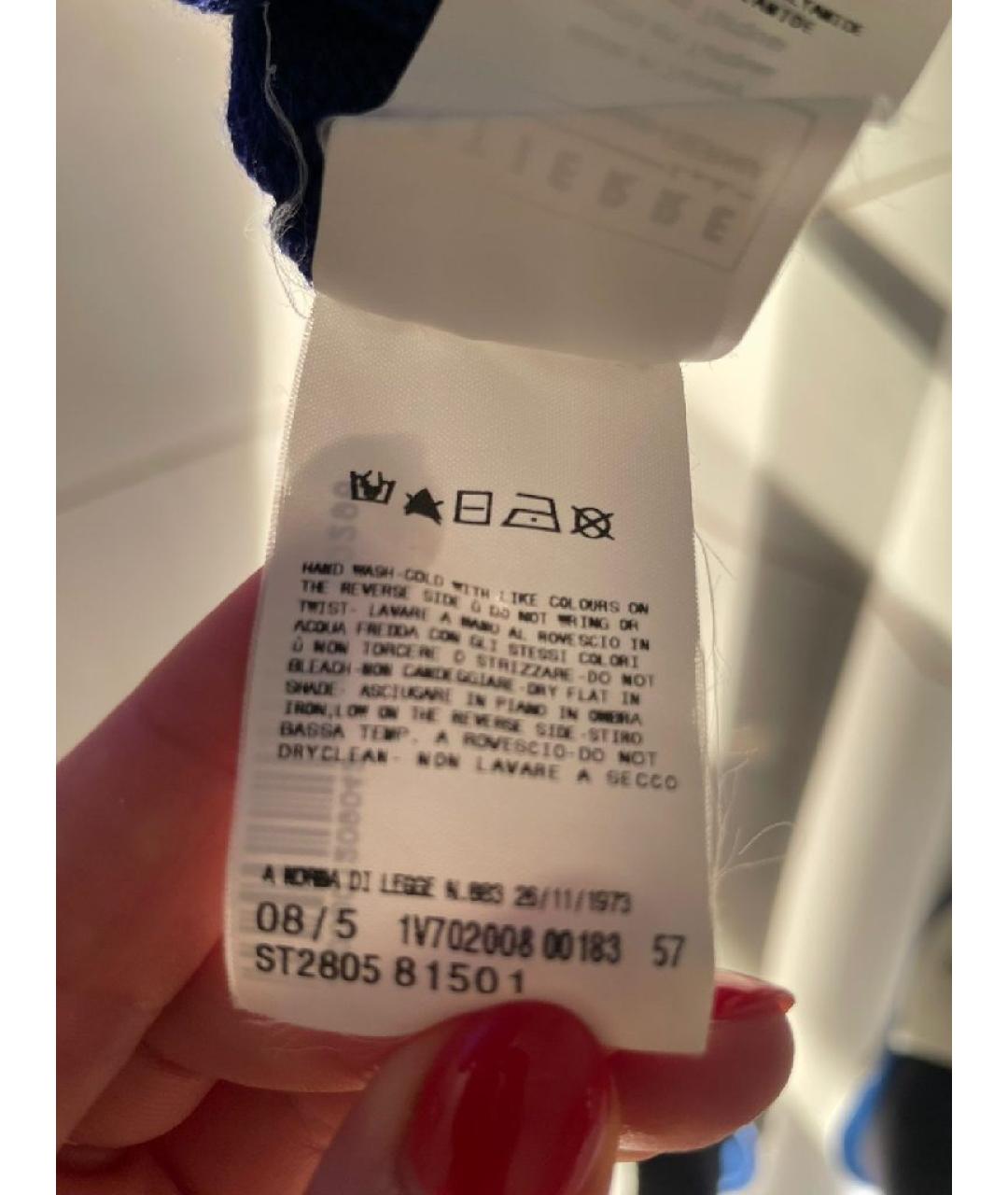 VERSACE Синий джемпер / свитер, фото 6