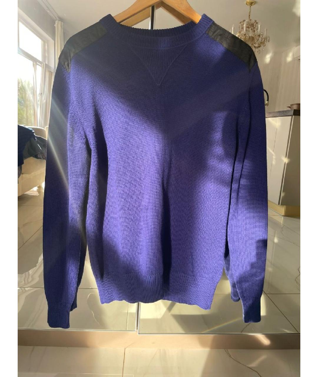 VERSACE Синий джемпер / свитер, фото 7