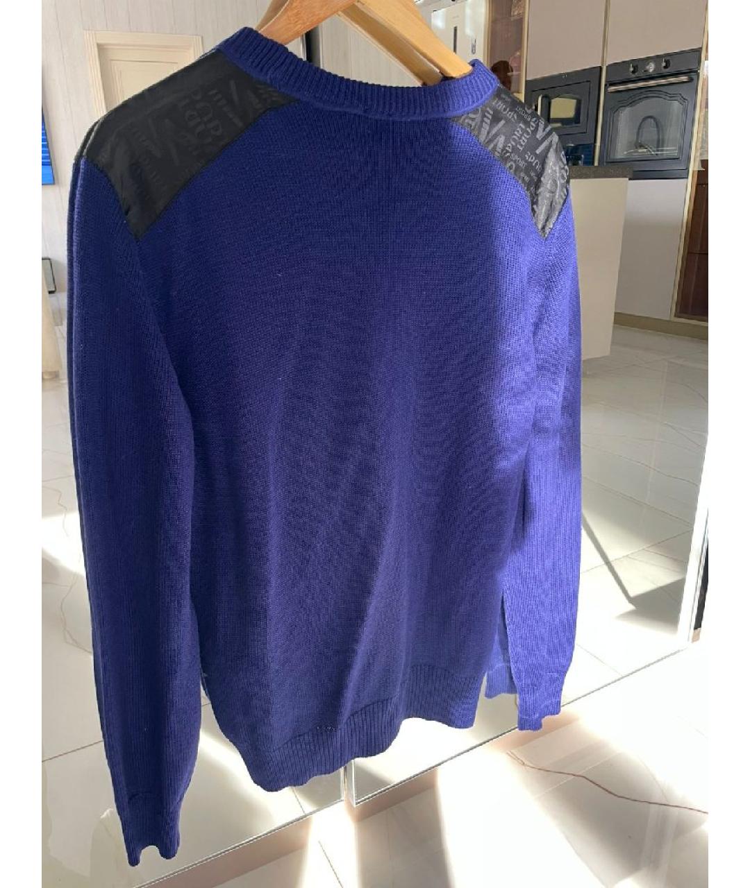 VERSACE Синий джемпер / свитер, фото 2