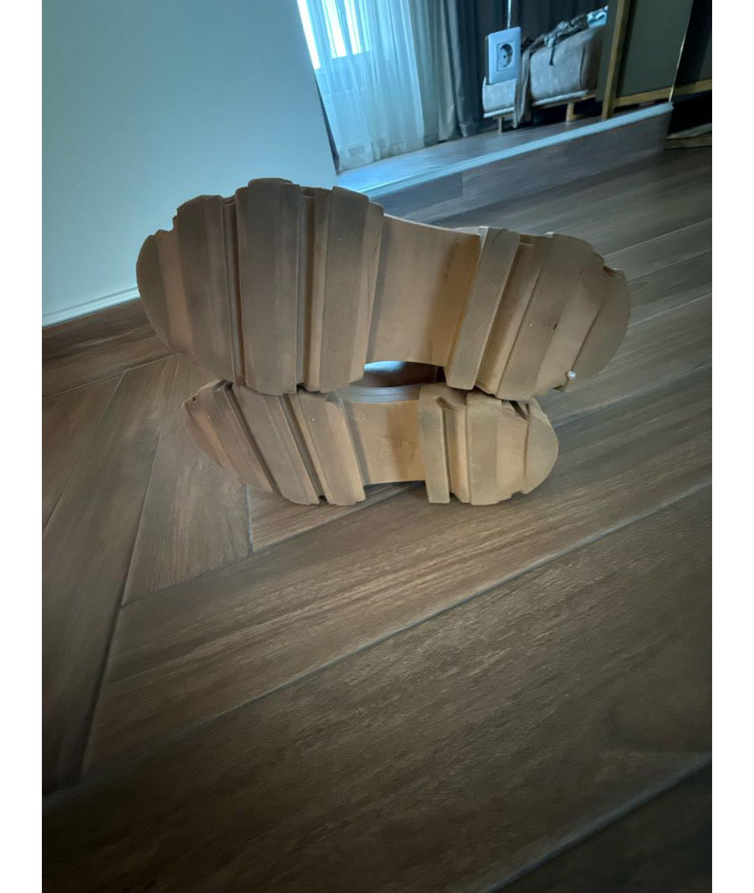 GIA COUTURE Коричневые кожаные сапоги, фото 7