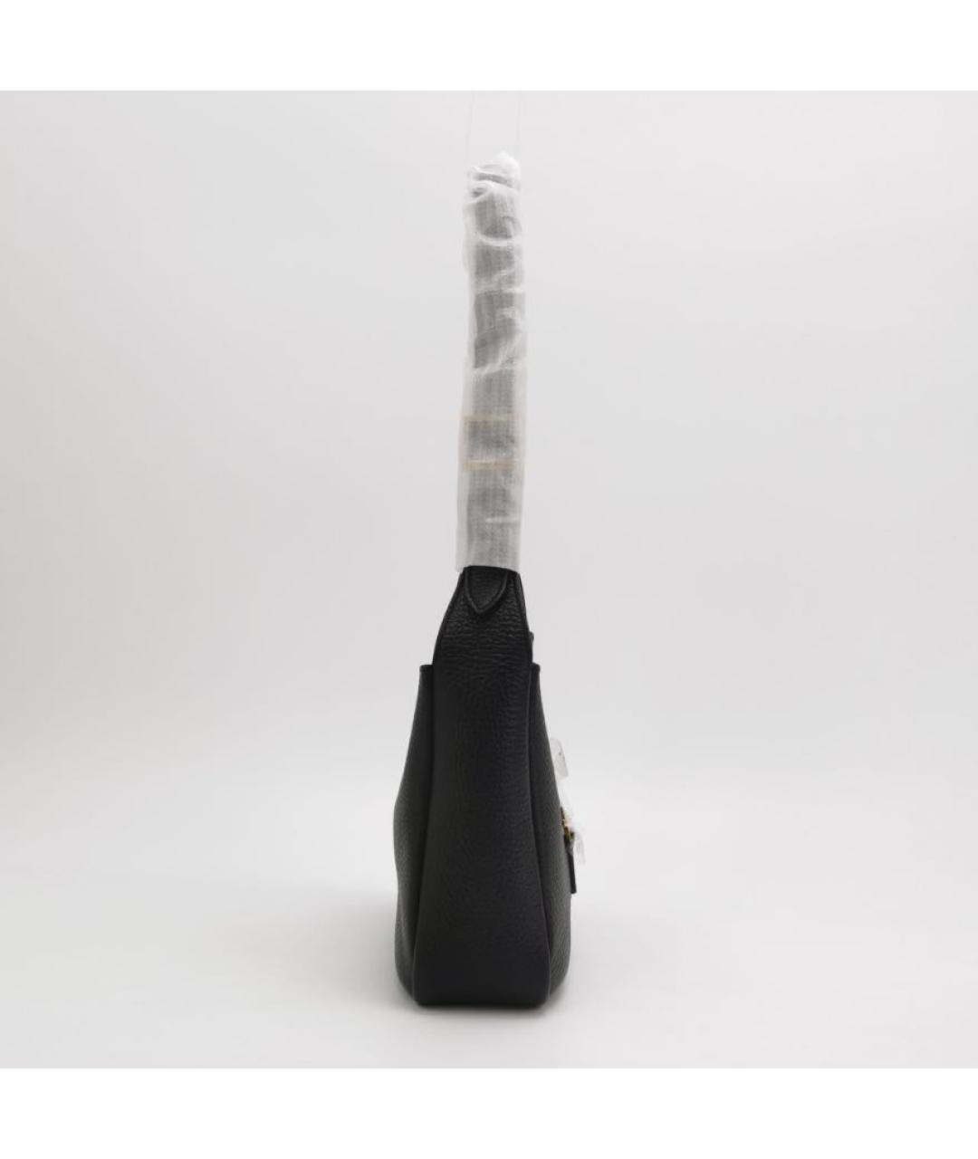 SAINT LAURENT Черная кожаная сумка через плечо, фото 2