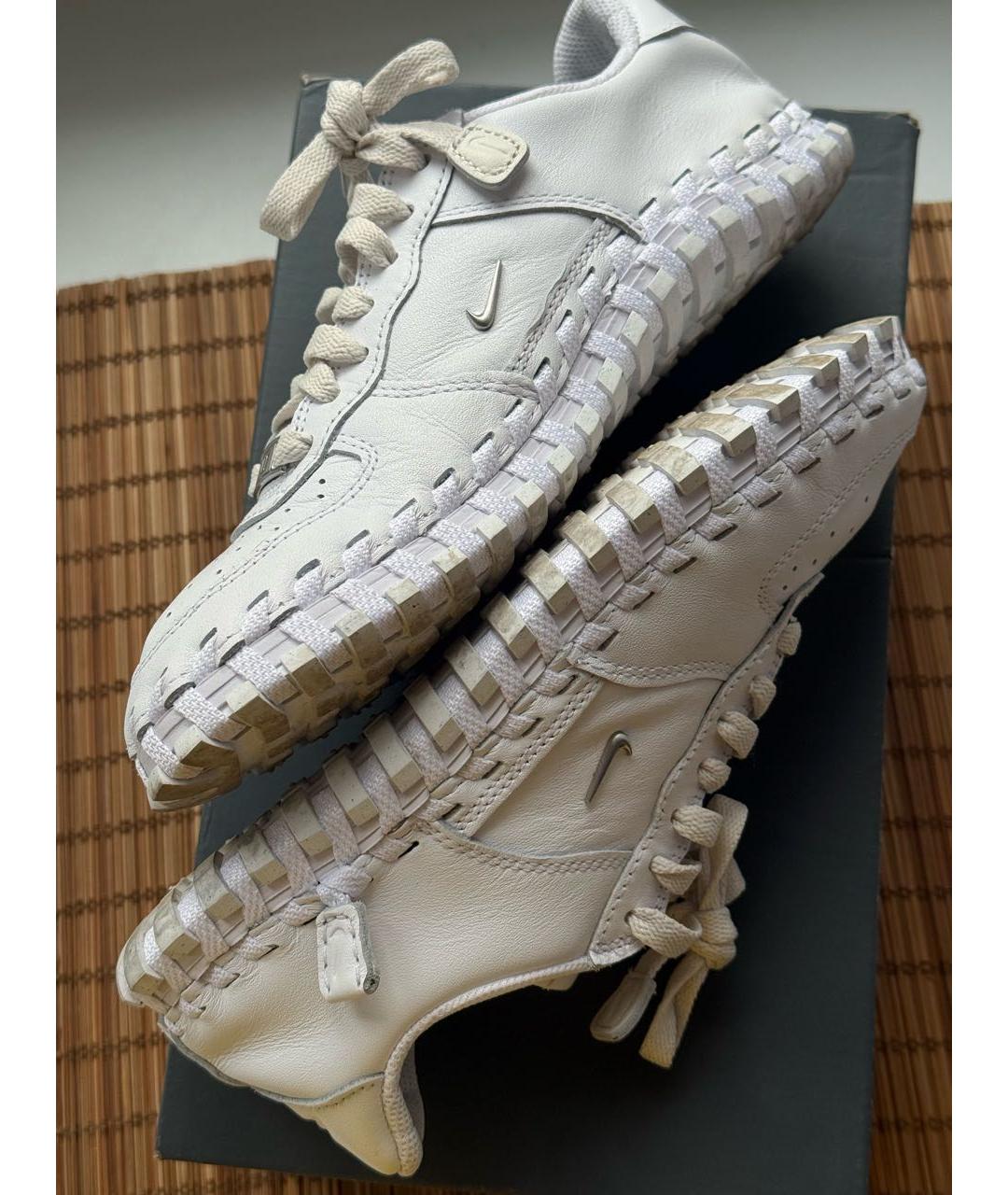 JACQUEMUS Белые кожаные кроссовки, фото 5