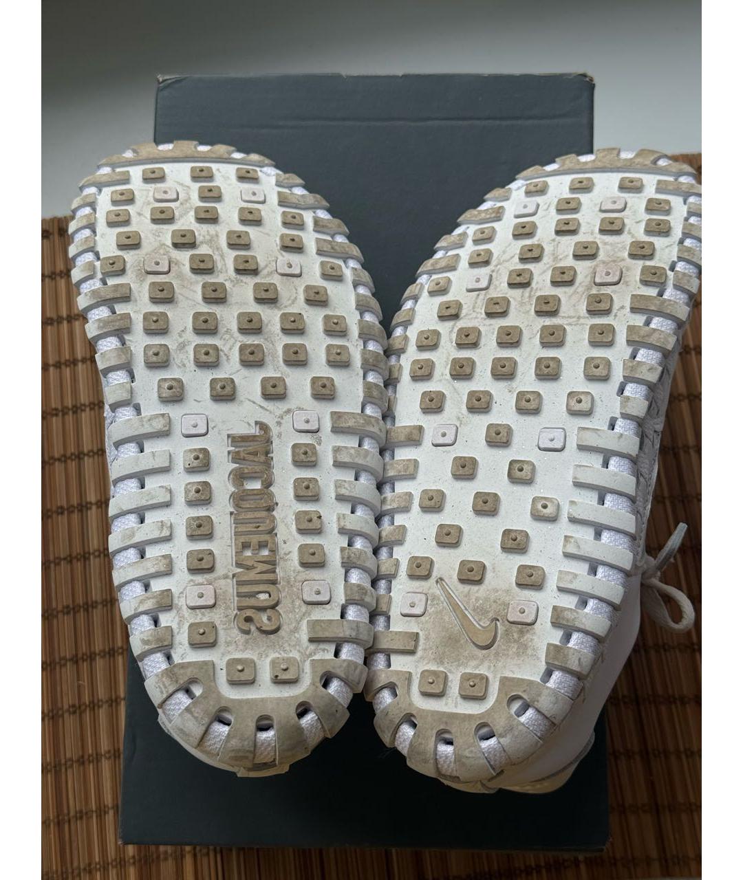 JACQUEMUS Белые кожаные кроссовки, фото 3