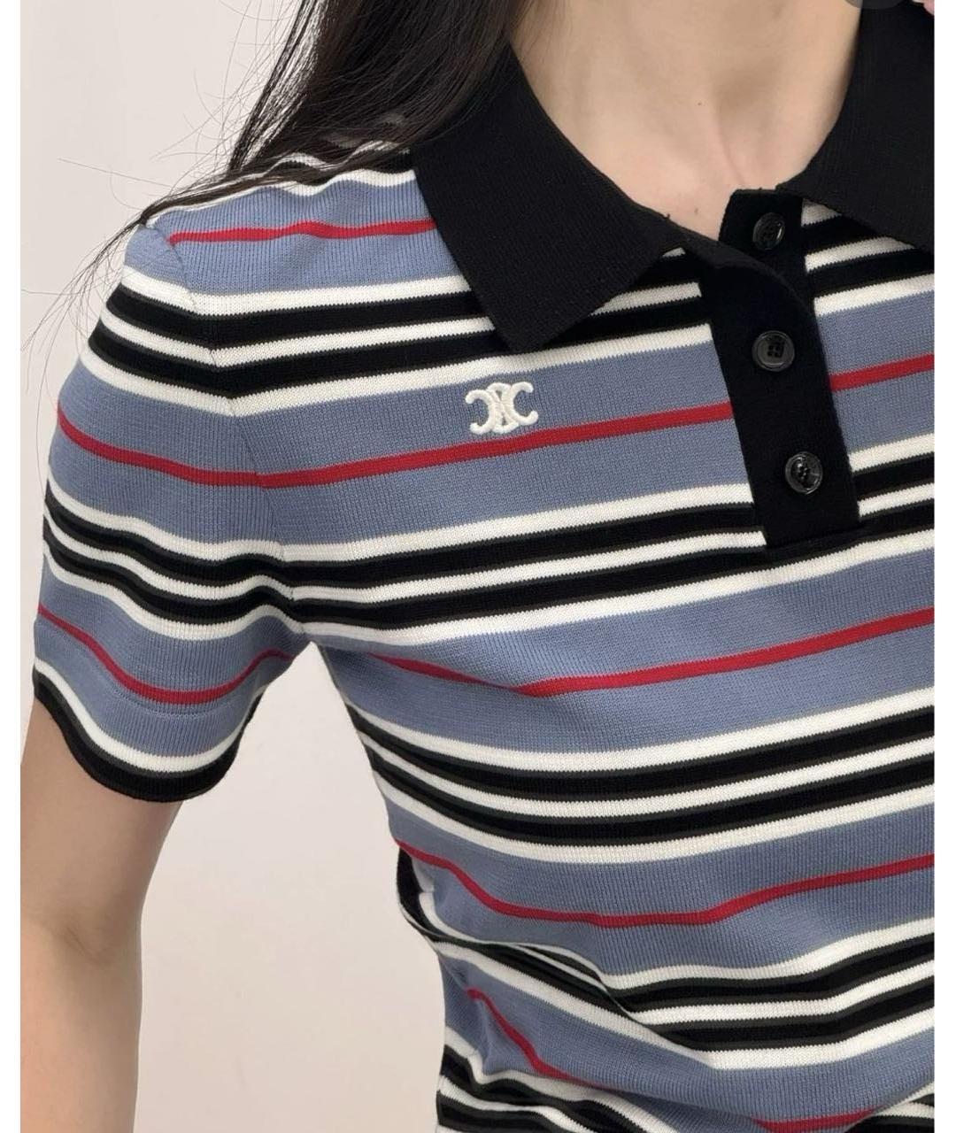 CELINE Мульти хлопковая футболка, фото 8