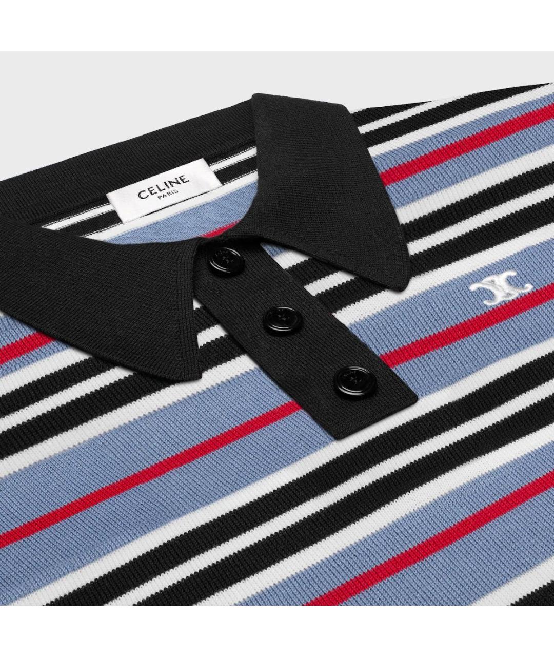 CELINE Мульти хлопковая футболка, фото 4