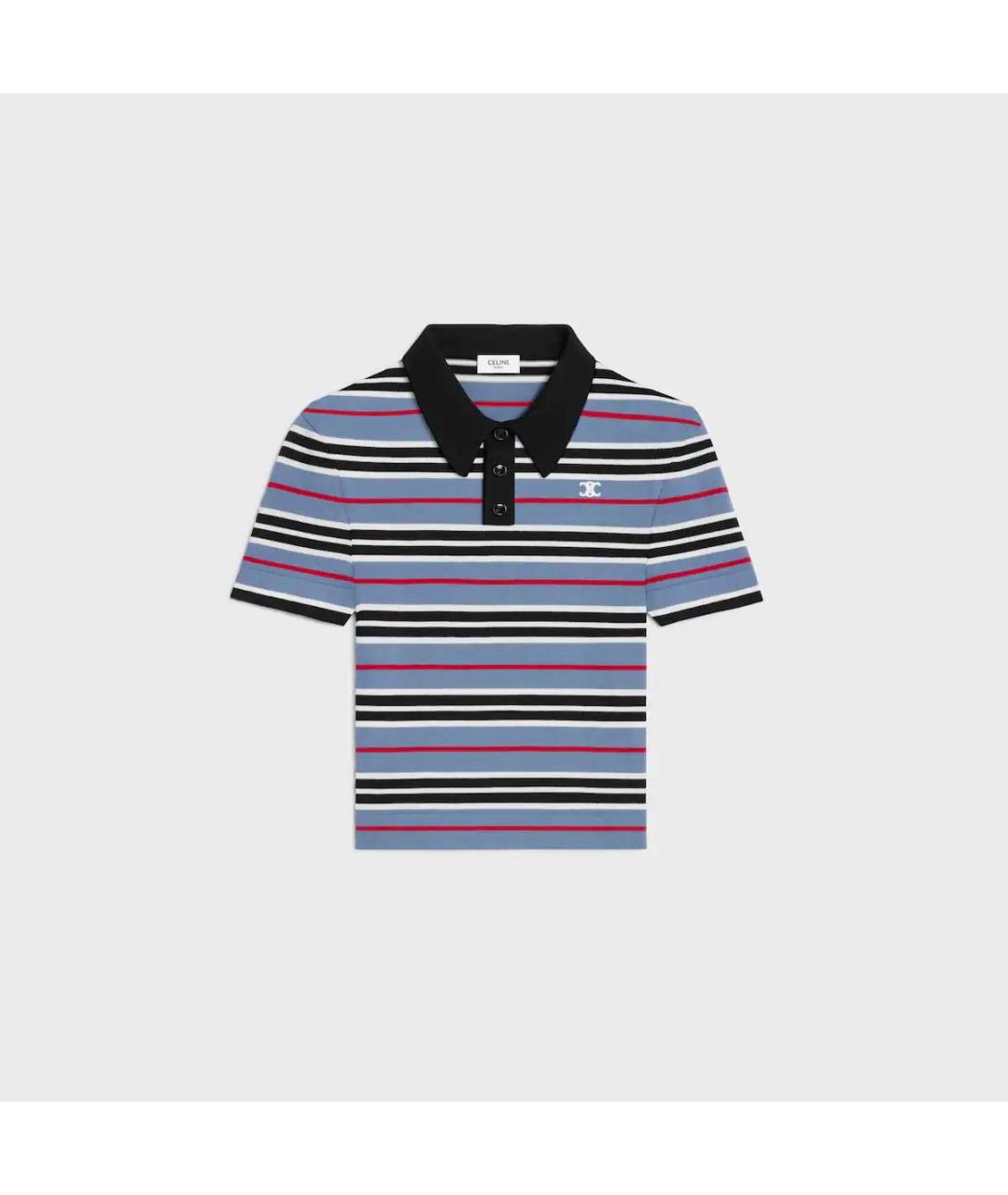 CELINE Мульти хлопковая футболка, фото 9