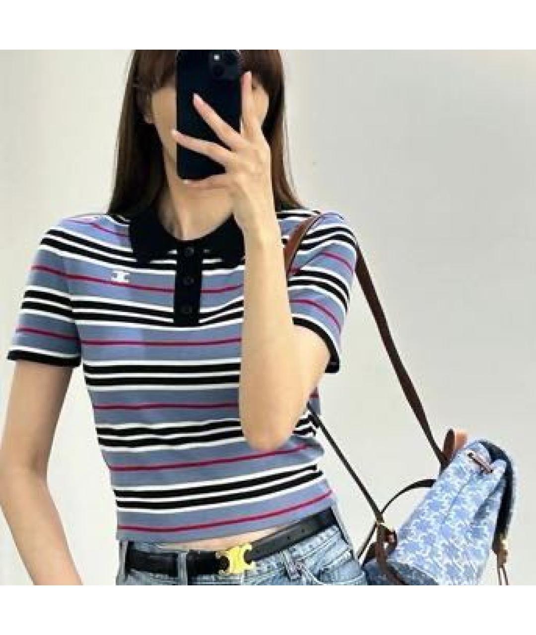 CELINE Мульти хлопковая футболка, фото 7