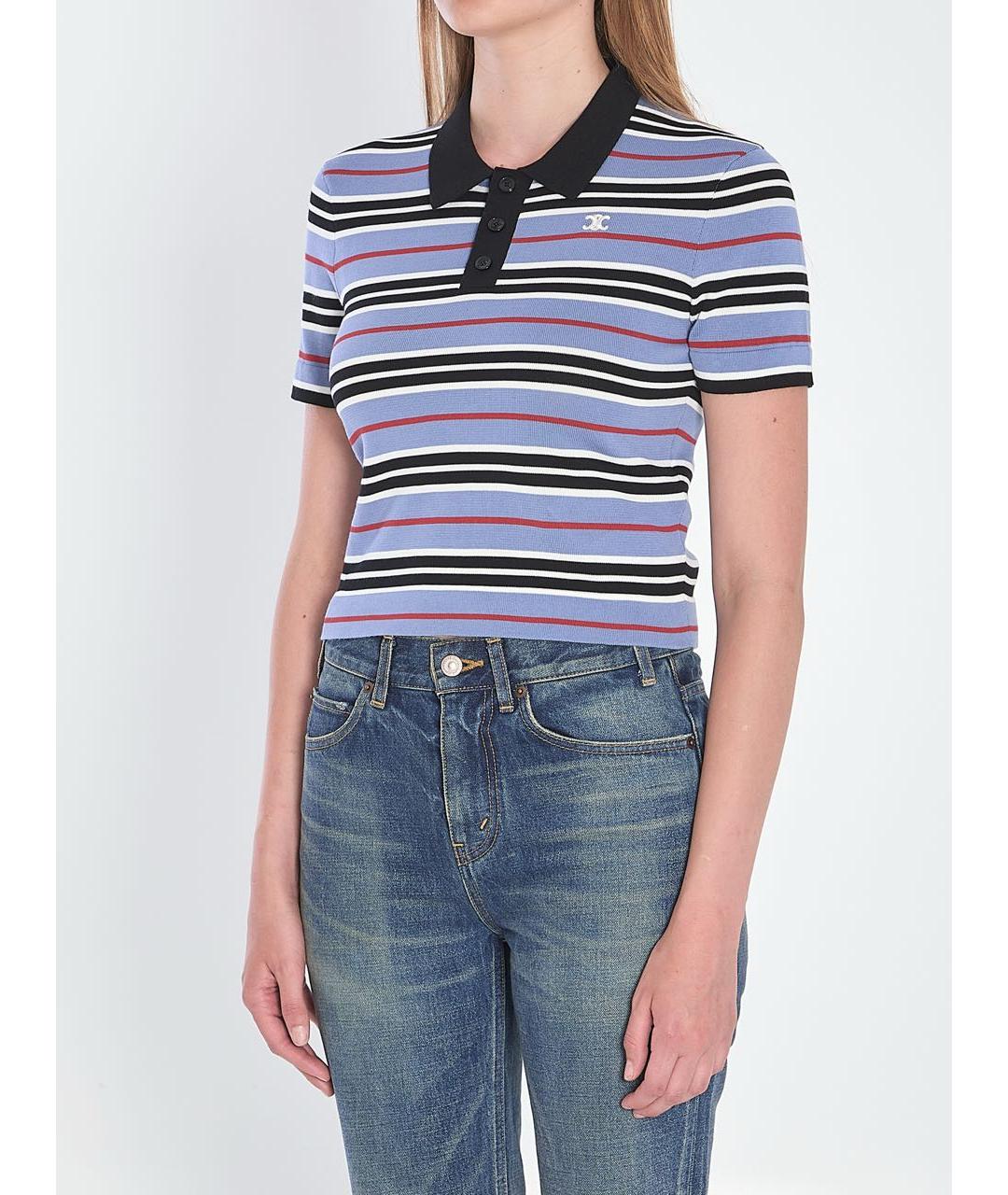 CELINE Мульти хлопковая футболка, фото 5