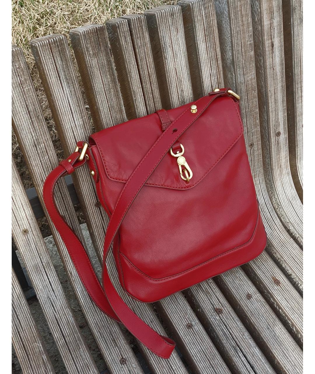 MARC BY MARC JACOBS Красная кожаная сумка через плечо, фото 2