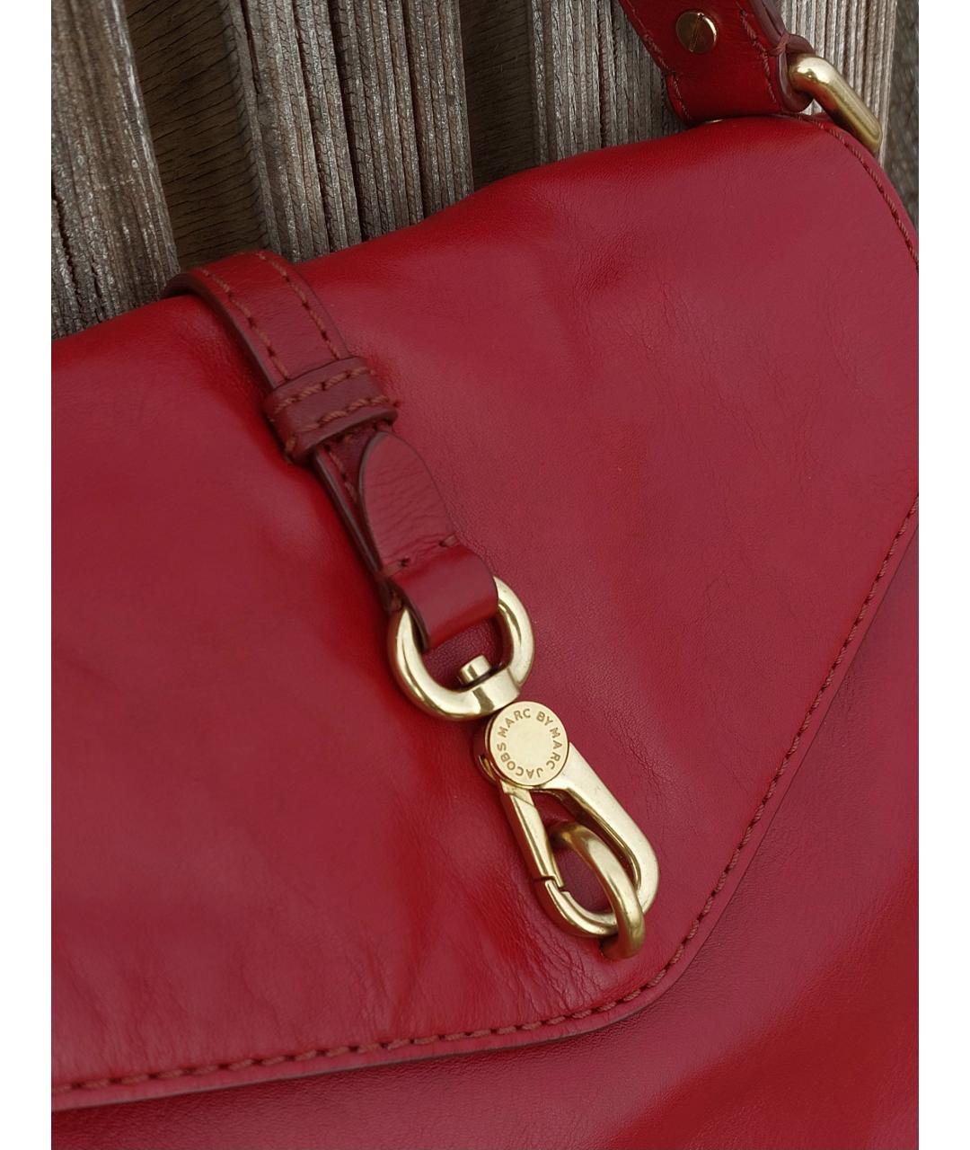 MARC BY MARC JACOBS Красная кожаная сумка через плечо, фото 4