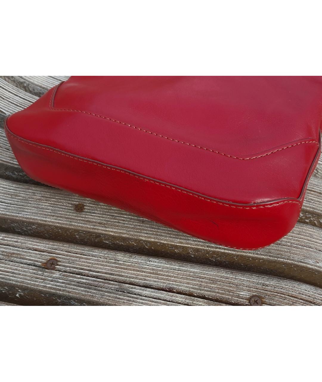 MARC BY MARC JACOBS Красная кожаная сумка через плечо, фото 9