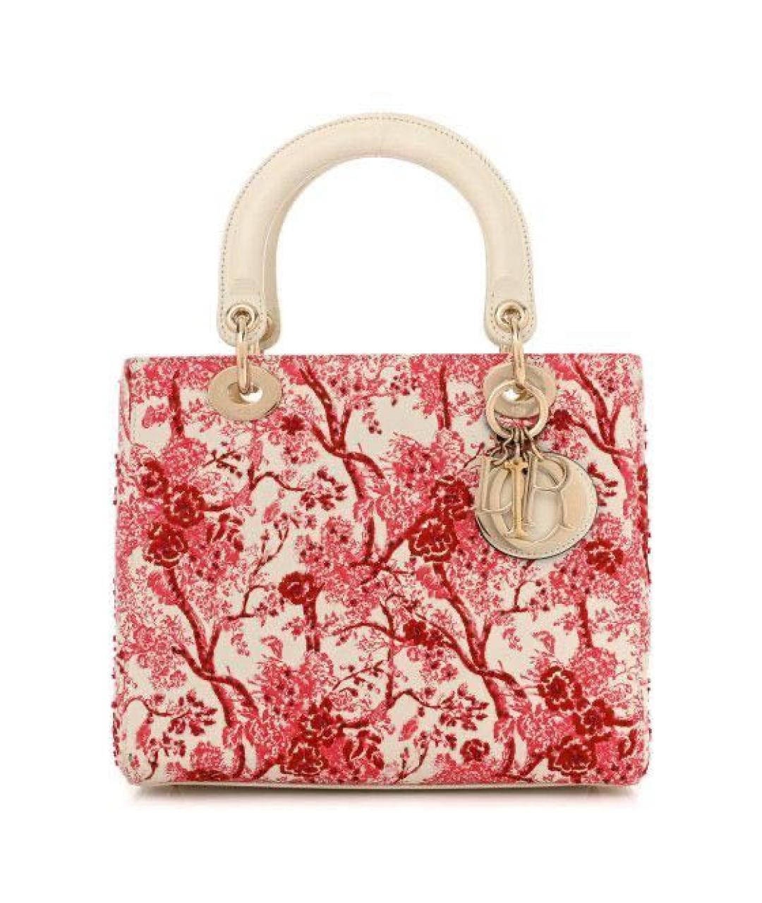 CHRISTIAN DIOR Белая кожаная сумка с короткими ручками, фото 9