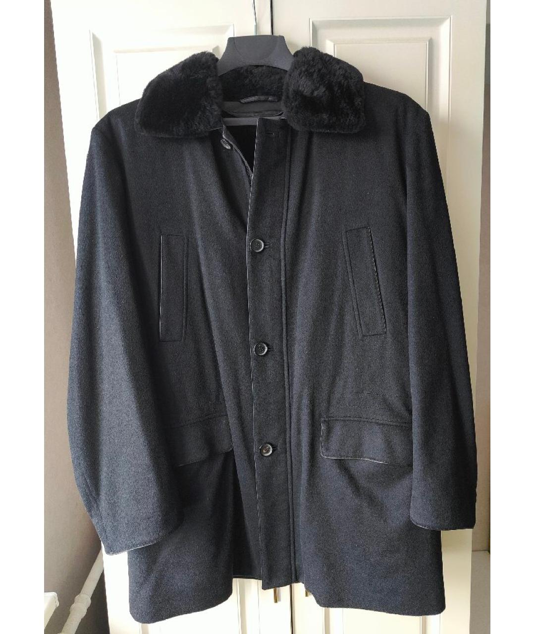 BRIONI Черное кашемировое пальто, фото 10