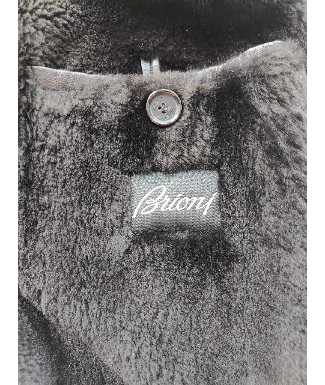 BRIONI Черное кашемировое пальто, фото 3