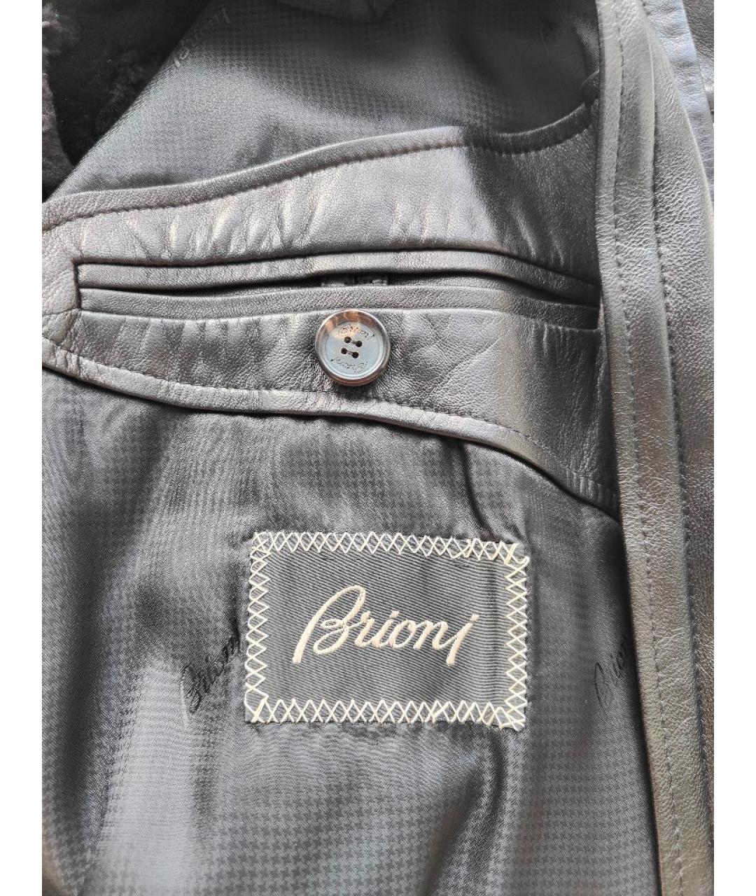 BRIONI Черное кашемировое пальто, фото 4