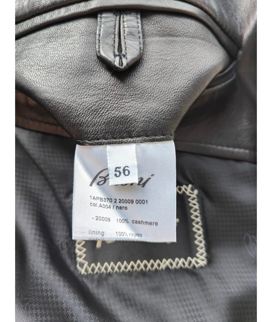 BRIONI Черное кашемировое пальто, фото 5