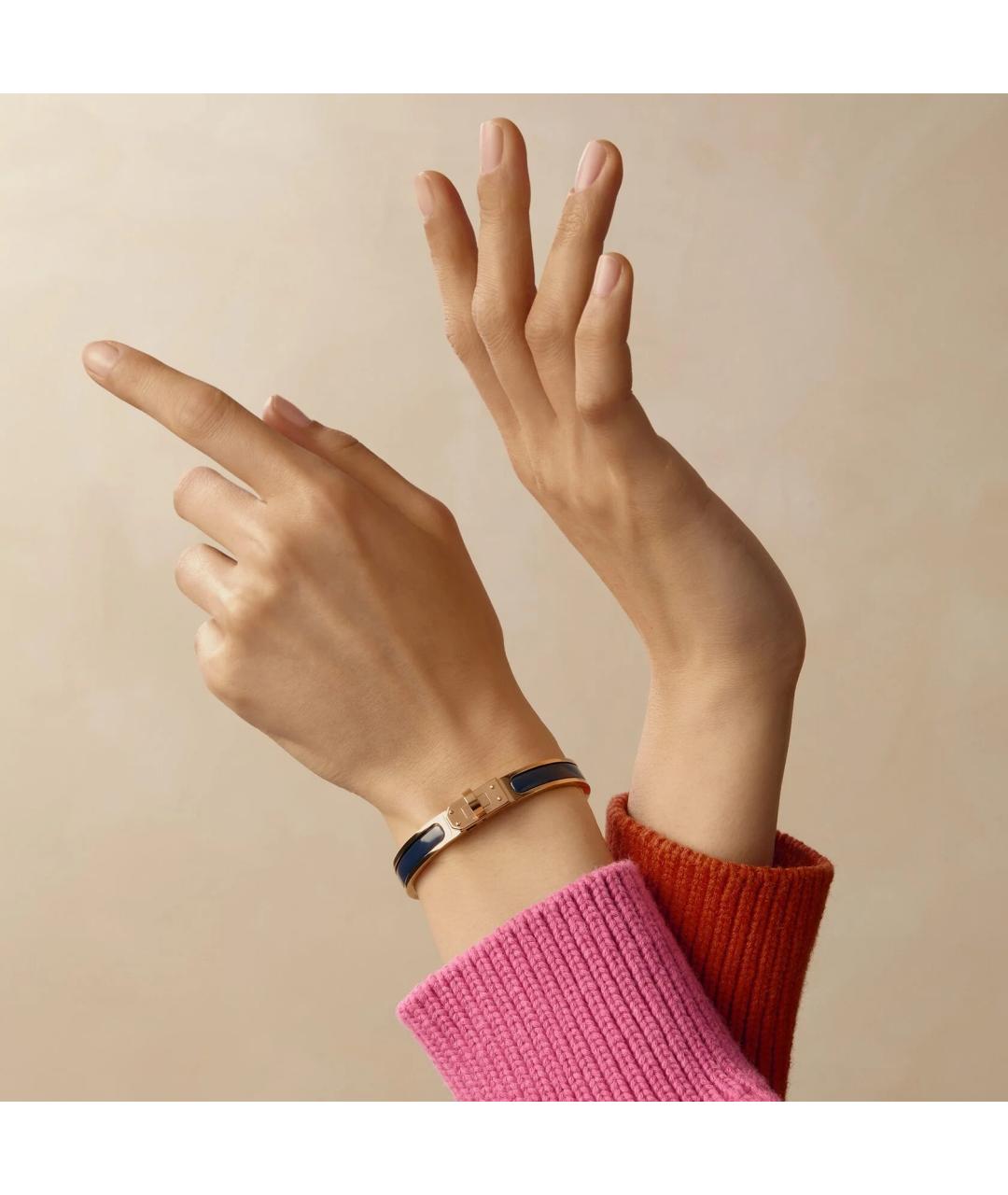 HERMES Синий металлический браслет, фото 4