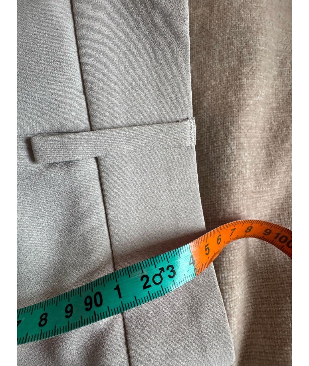 BRUNELLO CUCINELLI Бежевые ацетатные брюки узкие, фото 7