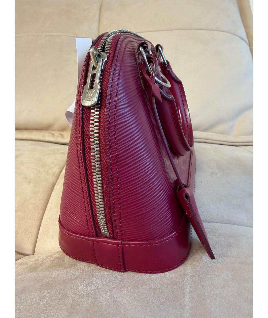 LOUIS VUITTON Розовая кожаная сумка с короткими ручками, фото 4