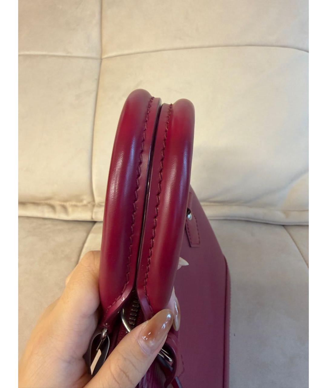 LOUIS VUITTON Розовая кожаная сумка с короткими ручками, фото 5