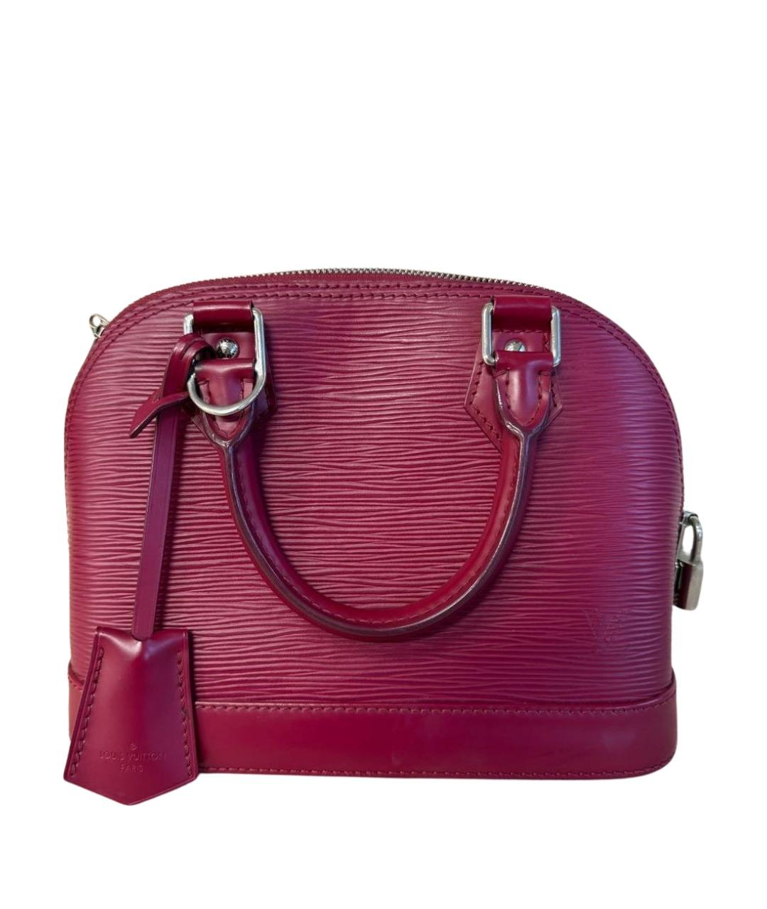 LOUIS VUITTON Розовая кожаная сумка с короткими ручками, фото 2