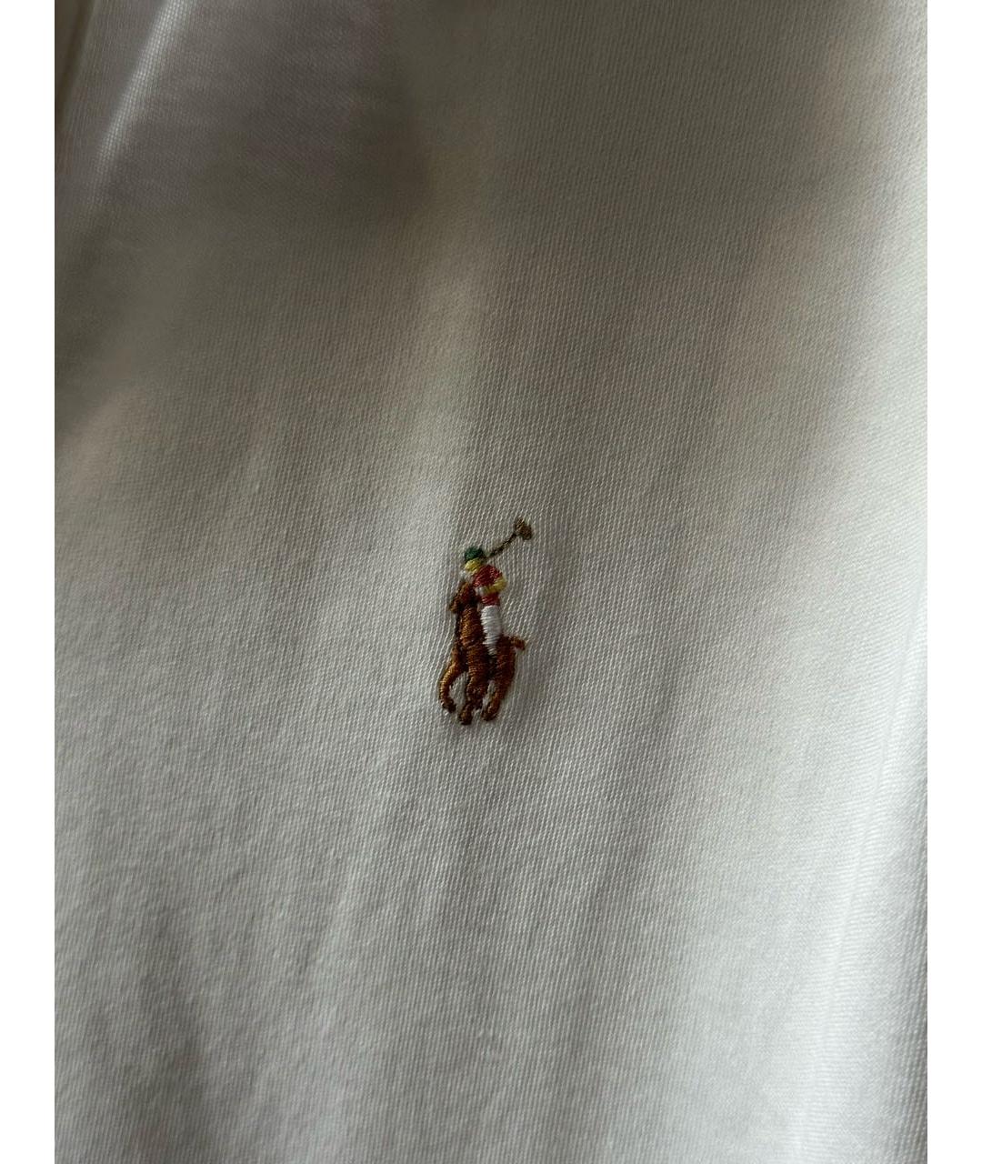 POLO RALPH LAUREN Белая хлопковая футболка, фото 5
