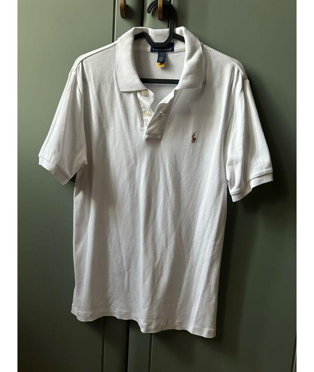 POLO RALPH LAUREN Белая хлопковая футболка, фото 3