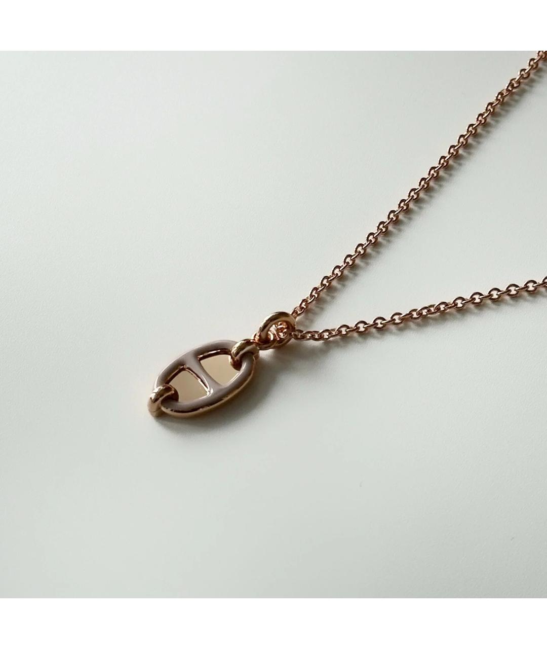 HERMES Розовая металлическая подвеска, фото 7