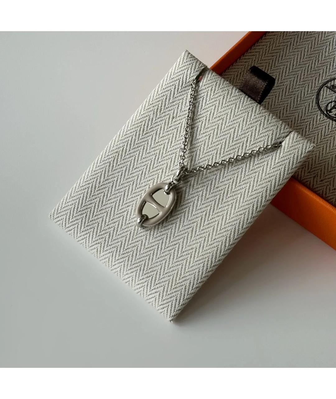 HERMES Бежевая металлическая подвеска, фото 4