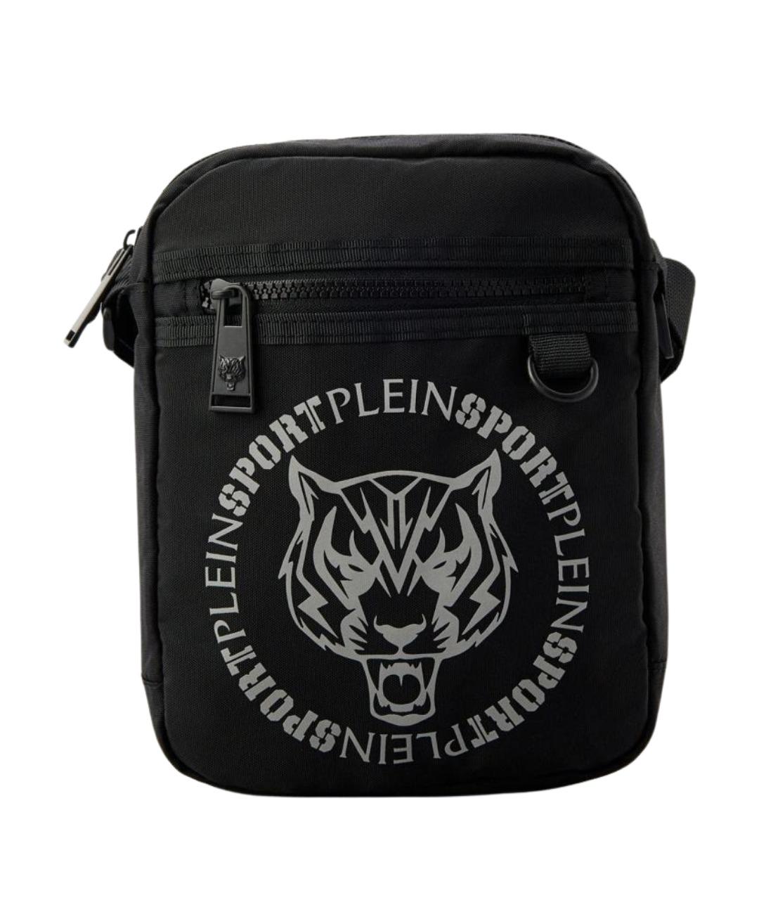 PLEIN SPORT Черная сумка на плечо, фото 1